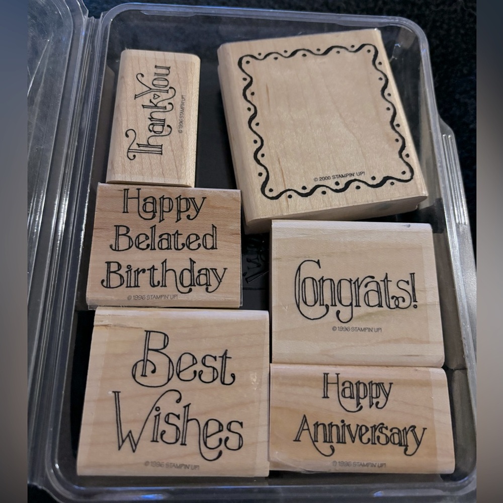 Stampin Up!  Set of 6 new never used stamps